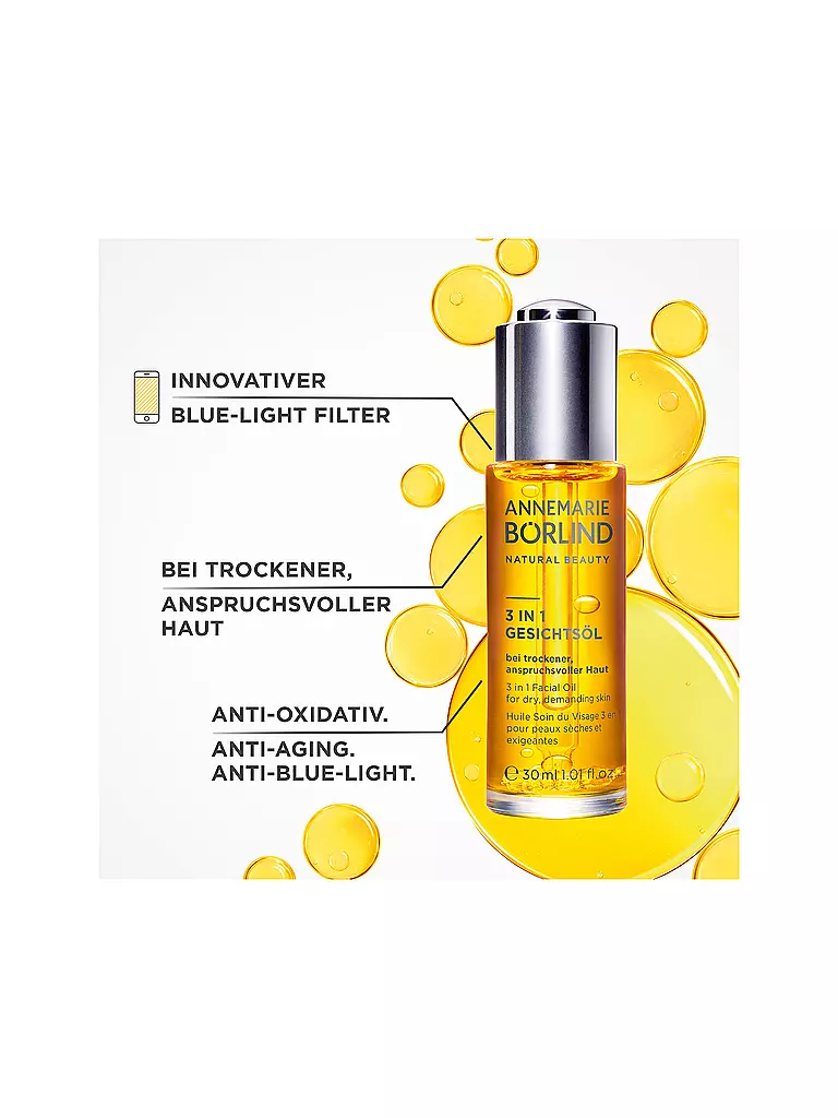 ANNEMARIE BÖRLIND | 3 IN 1 GESICHTSÖL 30ml | keine Farbe