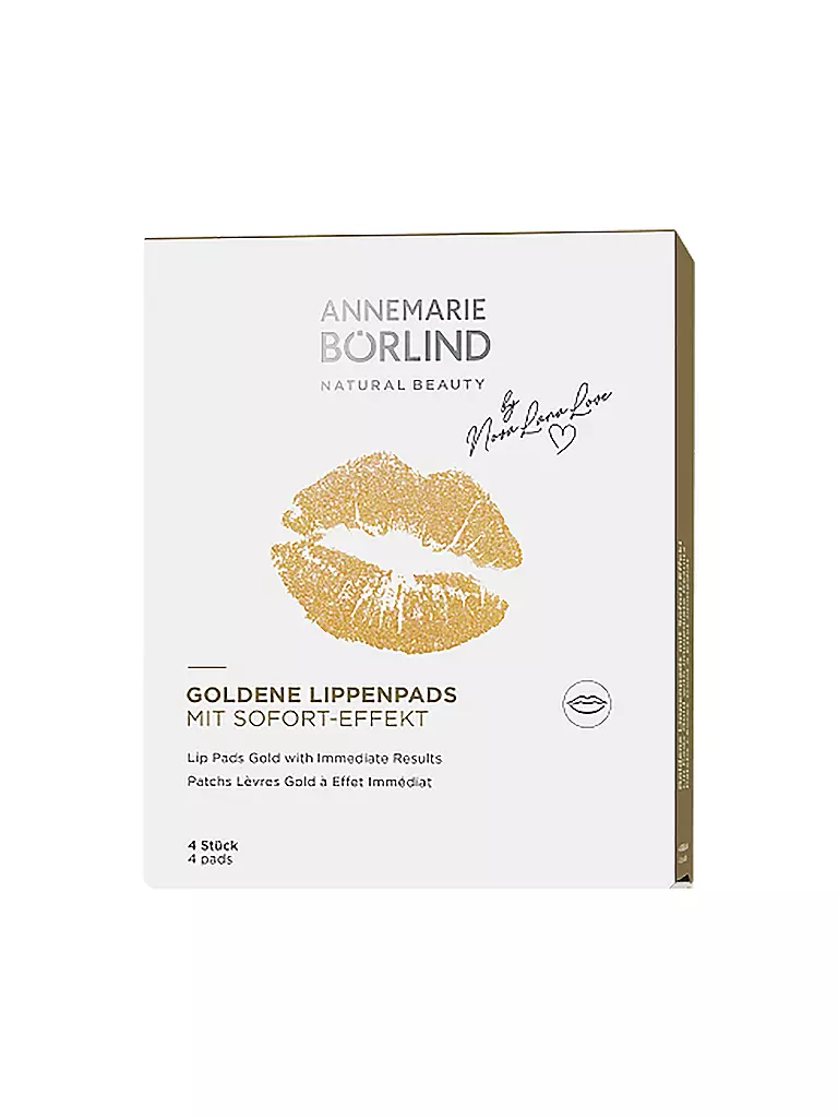 ANNEMARIE BÖRLIND | GOLDENE LIPPENPADS mit Sofort-Effekt (4 Stück) | keine Farbe