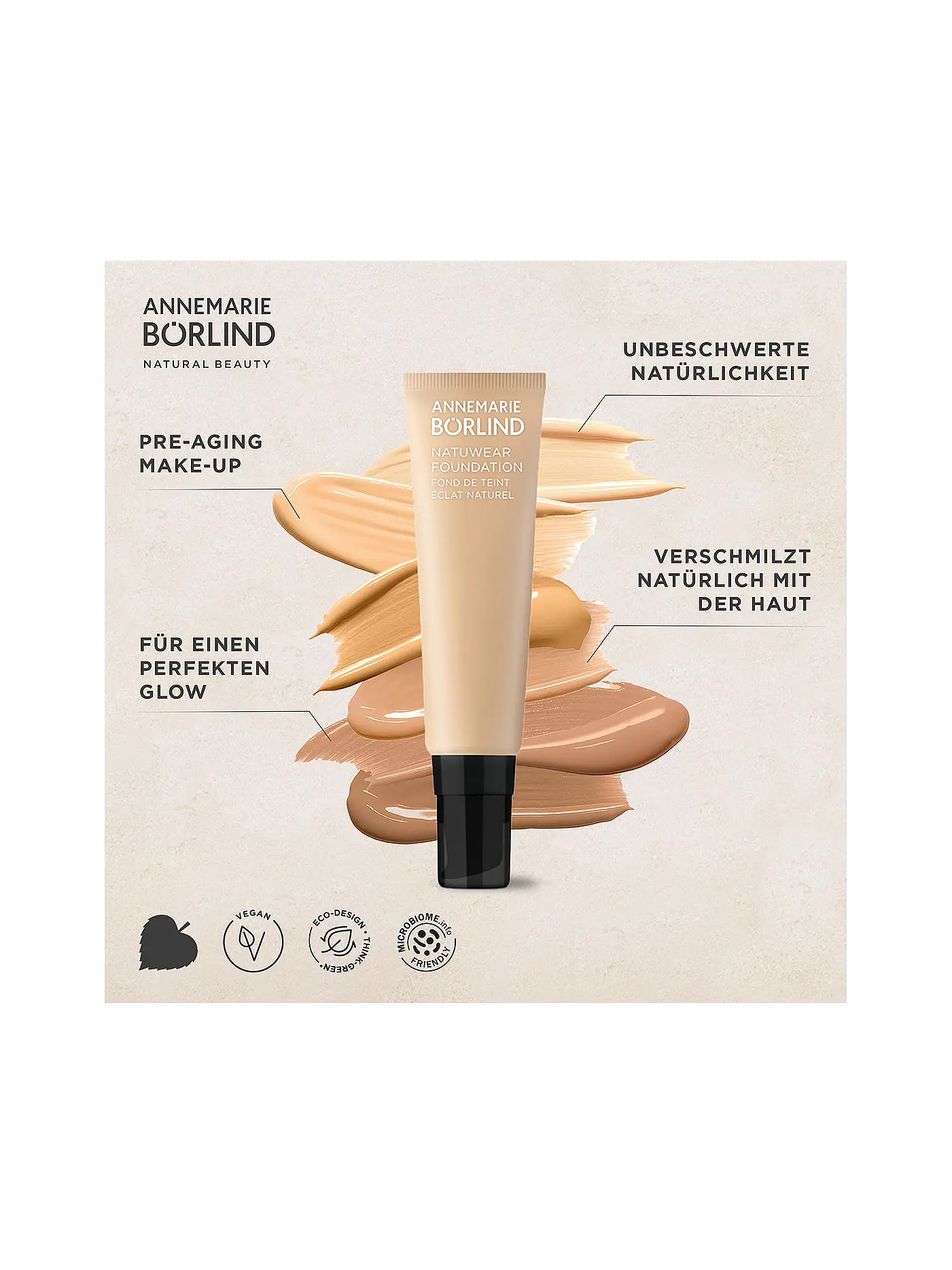 ANNEMARIE BÖRLIND | NATUWEAR® FOUNDATION (13 Mocha) | braun