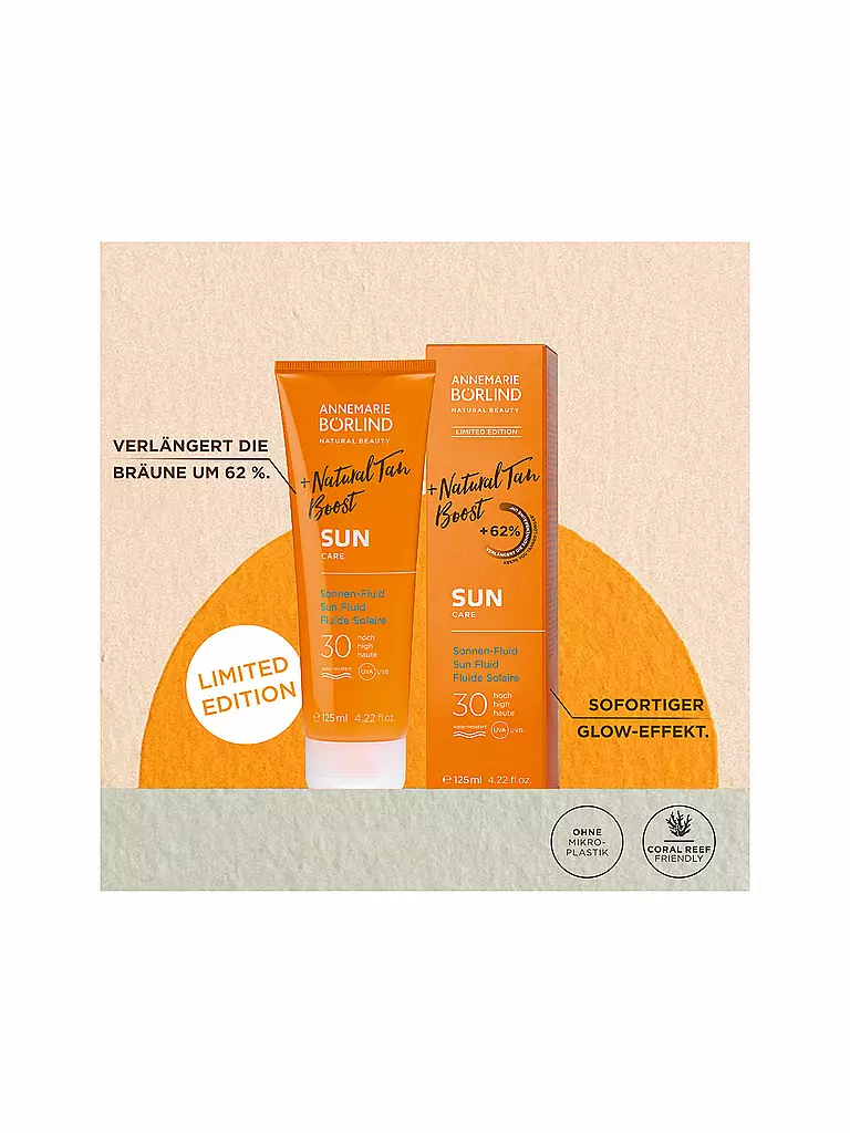 ANNEMARIE BÖRLIND | Sonnenpflege - SUN CARE Natural Tan Boost Sonnen-Fluid LSF 30 125ml | keine Farbe