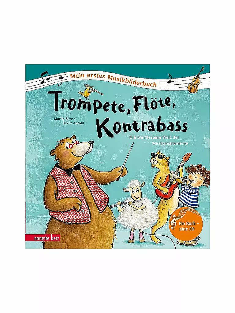 ANNETTE BETZ VERLAG | Buch - Trompete, Flöte, Kontrabass mit Audio CD | keine Farbe