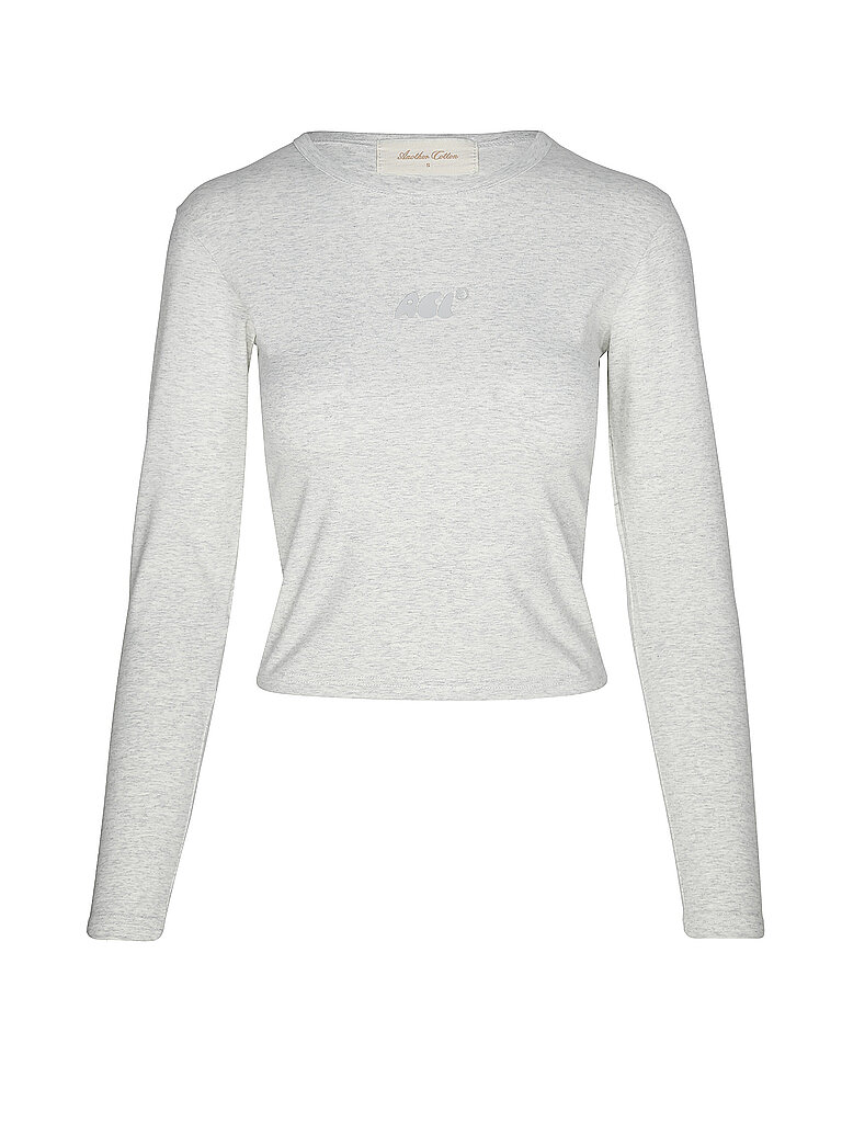 ANOTHER COTTON LAB Langarmshirt  hellgrau | XS – ANOTHER COTTON LAB