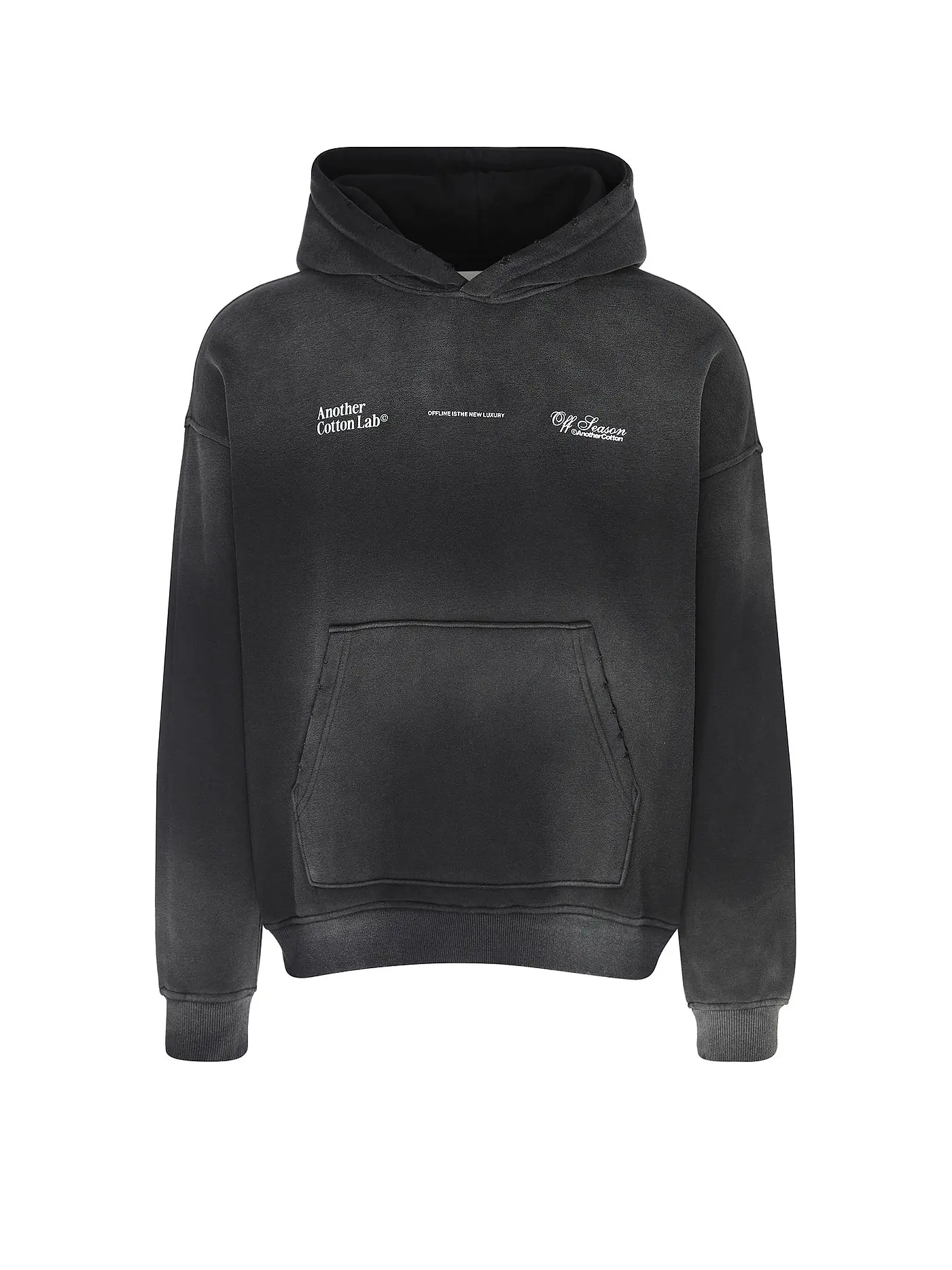 ANOTHER COTTON LAB | Kapuzensweater - Hoodie Oversized Fit OFFLINE LUXURY  | schwarz