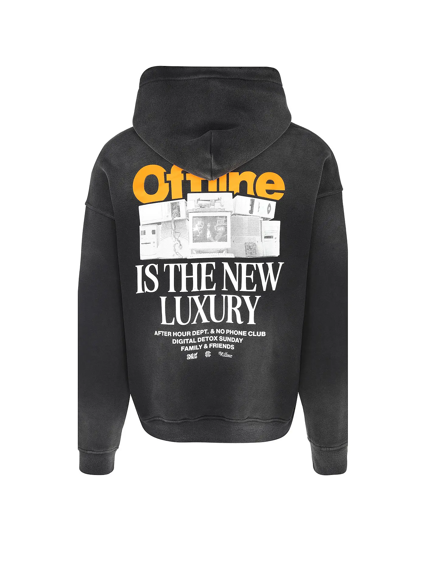 ANOTHER COTTON LAB | Kapuzensweater - Hoodie Oversized Fit OFFLINE LUXURY  | schwarz