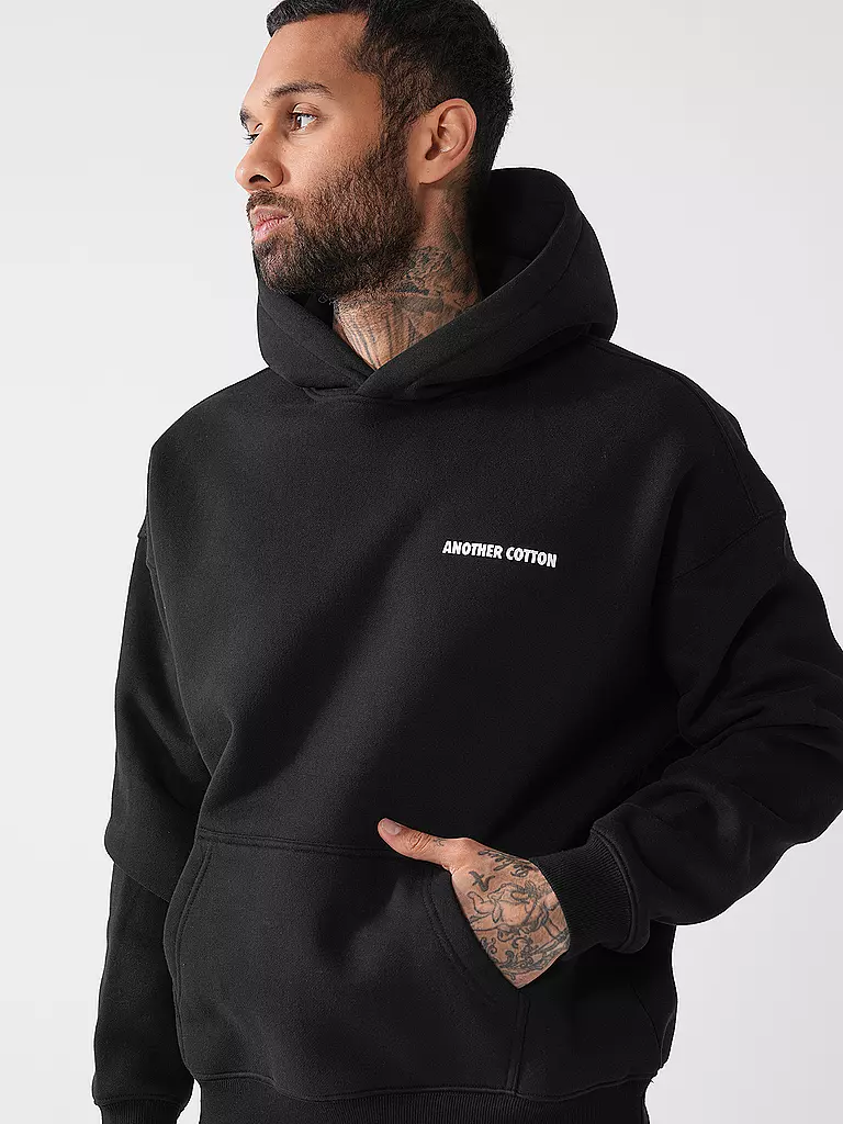 ANOTHER COTTON LAB | Kapuzensweater - Hoodie | schwarz