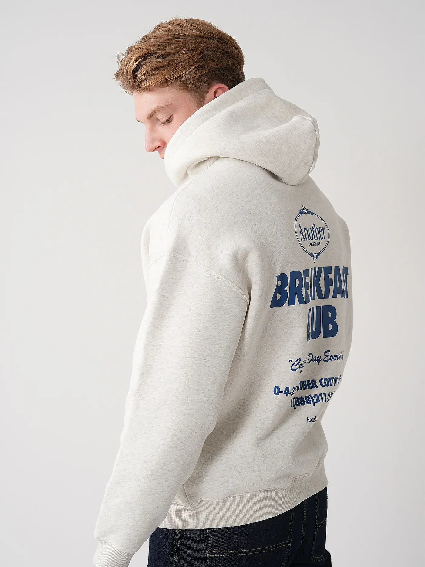 ANOTHER COTTON LAB | Kapuzensweater - Hoodie | hellgrau