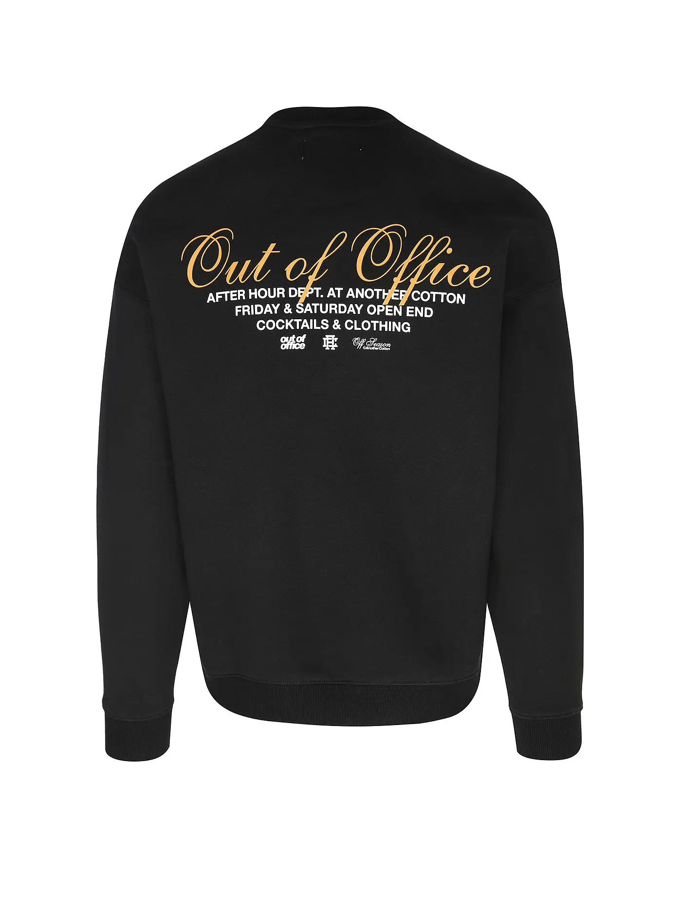 ANOTHER COTTON LAB | Pullover Oversized Fit OUT OF OFFICE  | schwarz