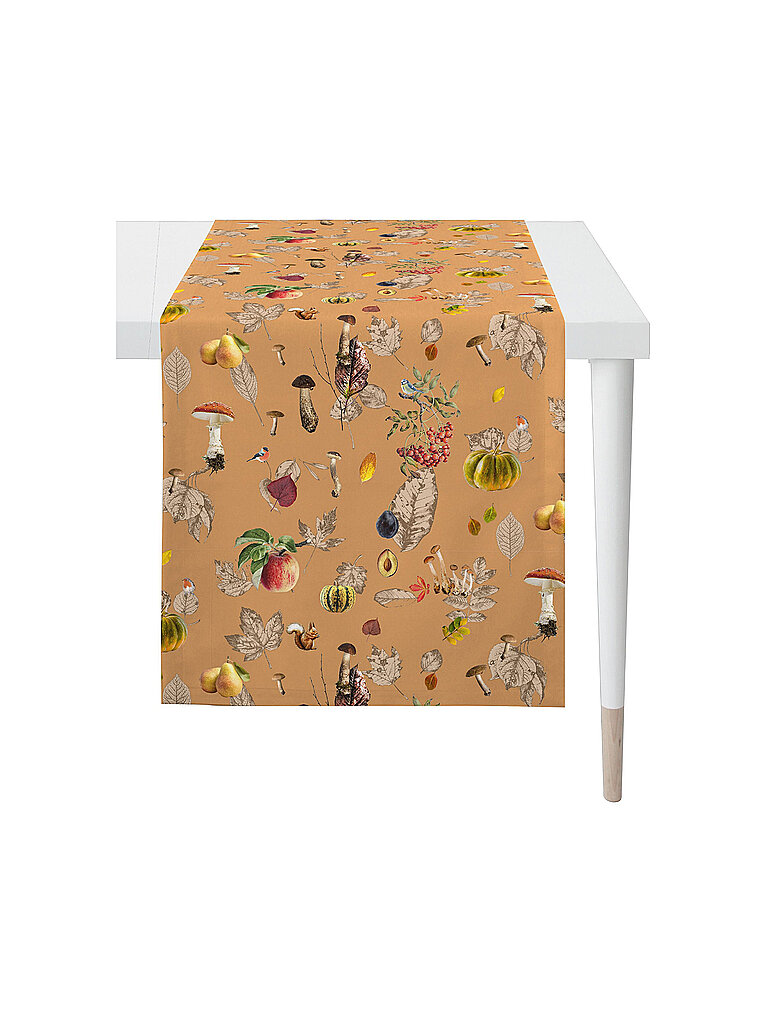 APELT Tischläufer 140x48cm SEASON Apricot orange – APELT