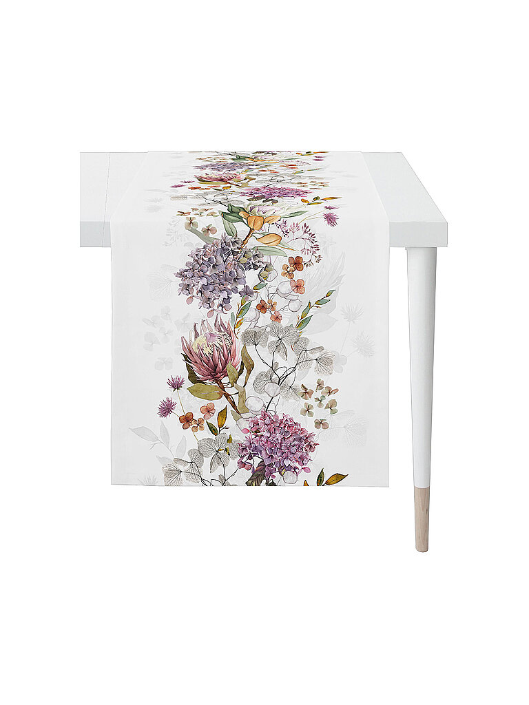APELT Tischläufer 140x48cm SEASON Weiss weiss – APELT