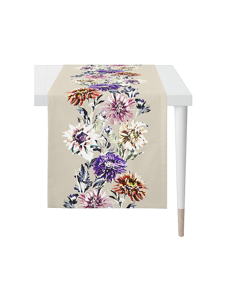 APELT Tischläufer 140x48cm SEASON Weiss weiss – APELT