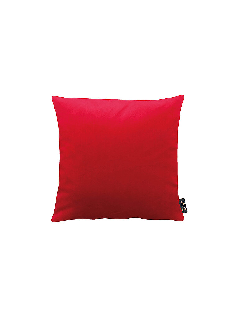 APELT Samt Kissenhülle 46x46cm SOFTSTYLE  Rot rot – APELT