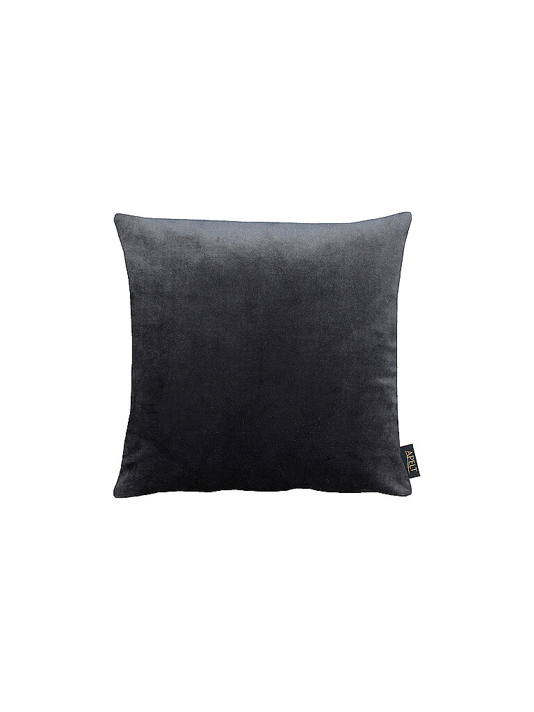 APELT Samt Kissenhülle 46x46cm SOFTSTYLE Dkl Grau grau – APELT