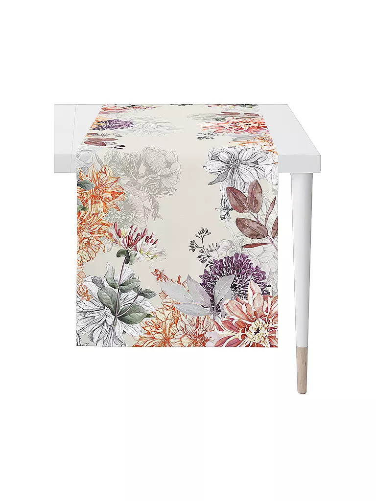 APELT | Läufer HERBSTZEIT 48x140cm Weiss  | weiss