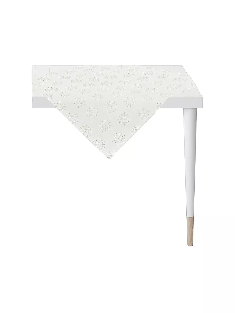 APELT | Mitteldecke CHRISTMAS GLAM 88x88cm Weiss | weiss