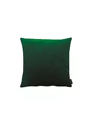 APELT | Samt Kissenhülle 46x46cm SOFTSTYLE Weiss | dunkelgrün