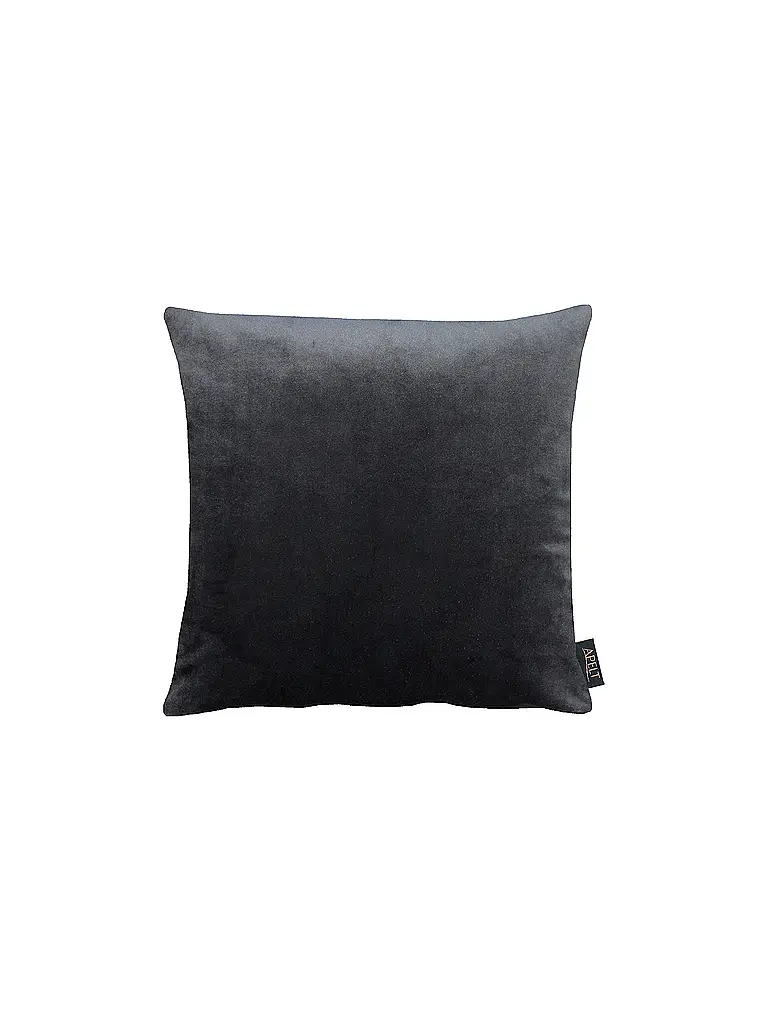 APELT | Samt Kissenhülle 46x46cm SOFTSTYLE Dkl Grau | grau