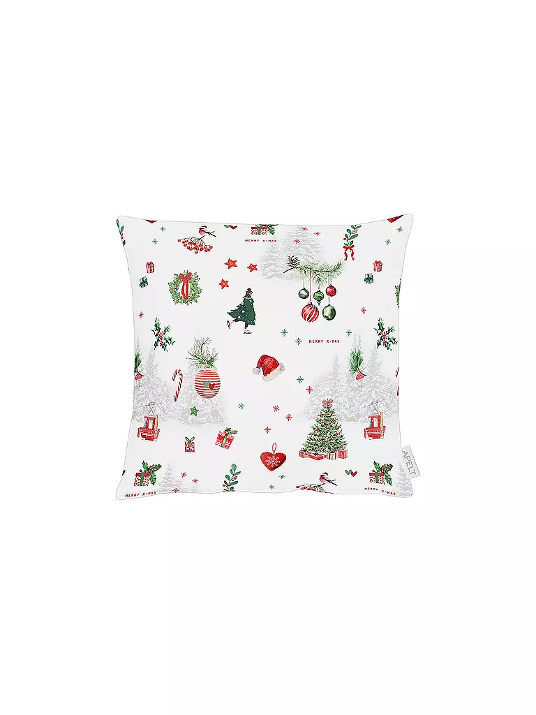 APELT | Weihnachts Kissenhülle 40x40cm SEASON Weiss | weiss