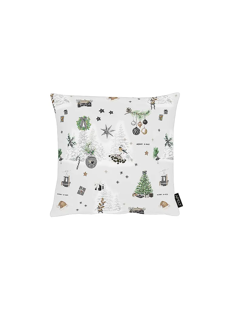 APELT | Weihnachts Kissenhülle 40x40cm SEASON Weiss | weiss