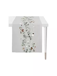 APELT | Weihnachts Tischläufer 140x46cm SEASON Weiss | weiss
