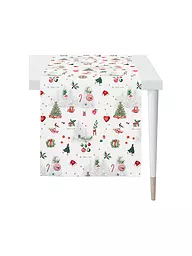 APELT | Weihnachts Tischläufer 140x48cm SEASON Weiss | weiss
