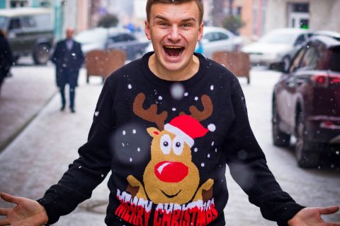 Happy_Man_Ugly_Christmas Sweter_ Stte Funn