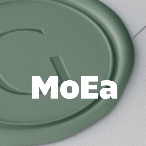 Eine Nahaufnahme eines Logos.