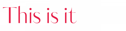 Der Text in roter Schrift auf weißem Hintergrund lautet: „Das ist es.“.