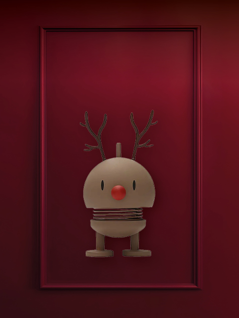 Auf rotem Untergrund ist ein Paar beige Fäustlinge mit weißem Pelzbesatz abgebildet. Darüber steht in weißer Schrift der Text „KLEINE GESCHENKE“.