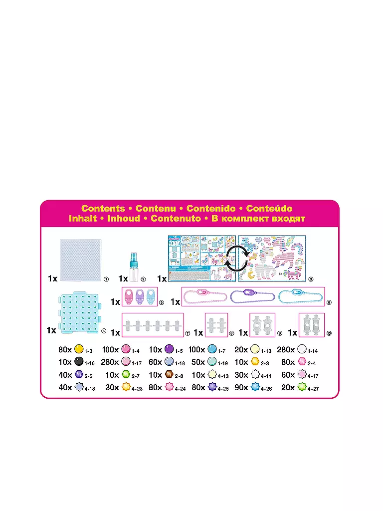 AQUABEADS | Mystisches Einhorn Bastelset | keine Farbe