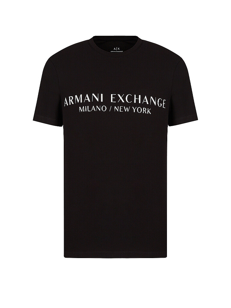 armani exchange t-shirt slim fit schwarz | s