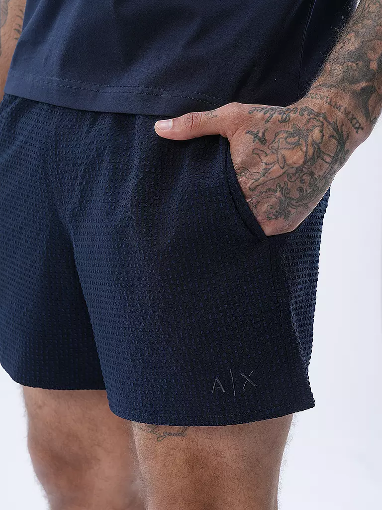 ARMANI EXCHANGE | Badeshort SEERSUCKER | blau