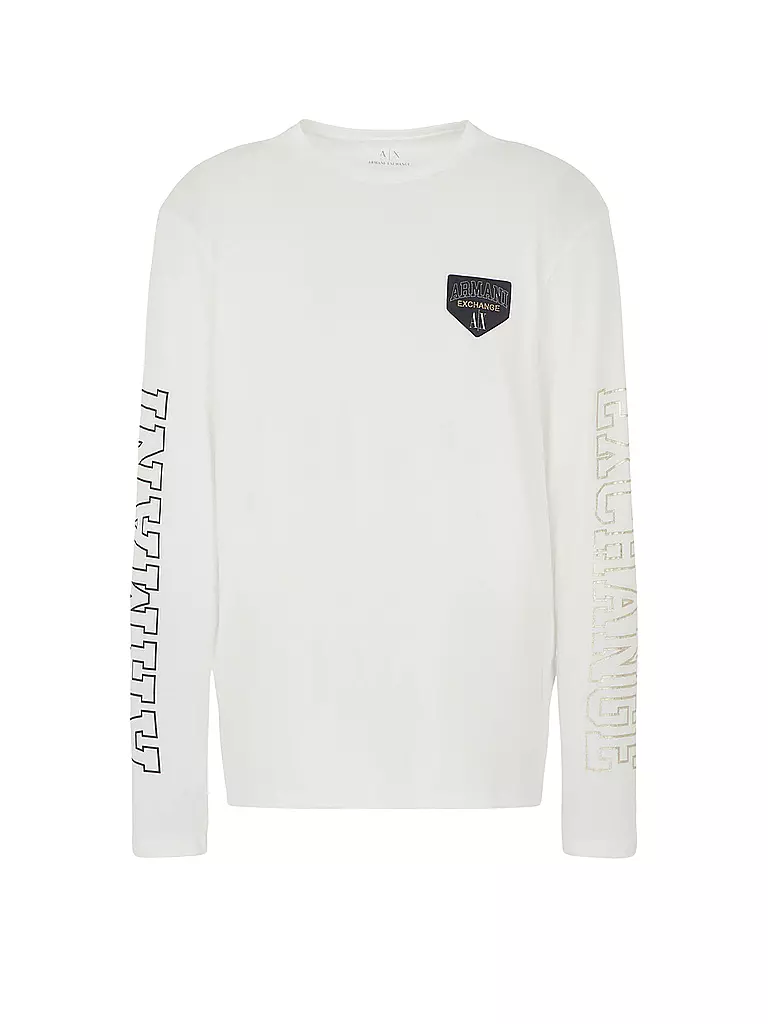 ARMANI EXCHANGE | Langarmshirt Regular Fit | weiss