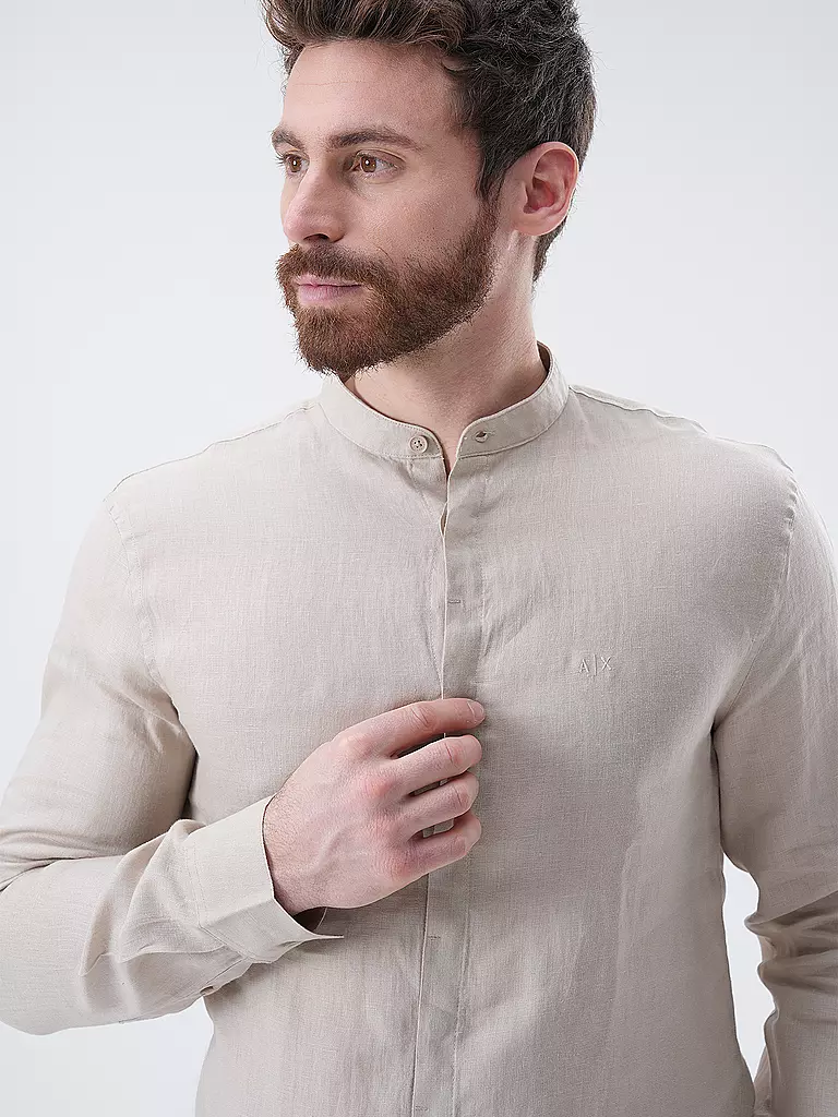 ARMANI EXCHANGE | Leinenhemd Regular Fit  | beige