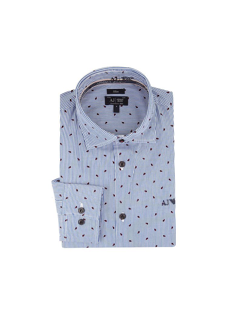 ARMANI JEANS | Hemd Slim-Fit | blau