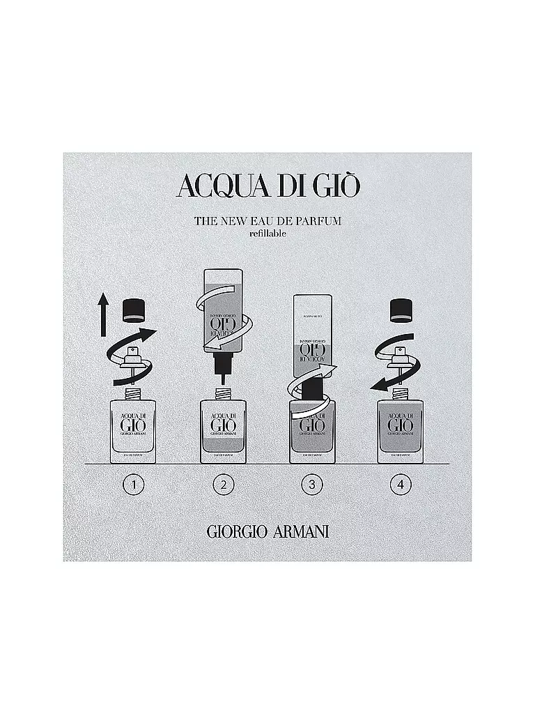 ARMANI | Acqua di Giò Eau de Parfum 50ml Nachfüllbar | keine Farbe