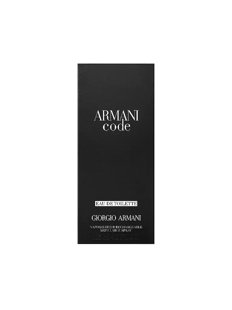 ARMANI | Code Eau de Toilette 125ml Nachfüllbar | keine Farbe