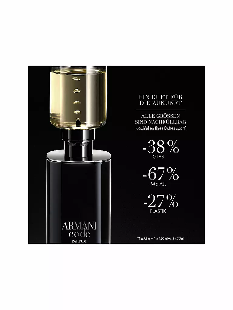 ARMANI | Code Parfum 125 ml Nachfüllbar | keine Farbe