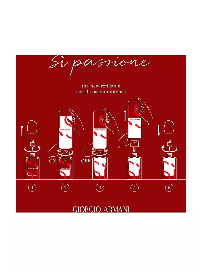ARMANI | Sì Passione Eau de Parfum Intense 50ml Nachfüllbar | keine Farbe