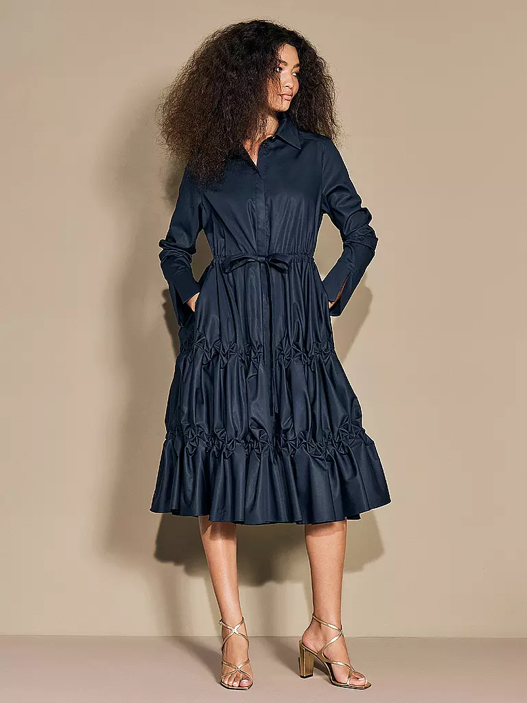 ARMARGENTUM | Midikleid LEXA | dunkelblau