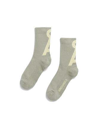 ARMEDANGELS | Chaussettes SAAMUS vert mer-jaune primeur