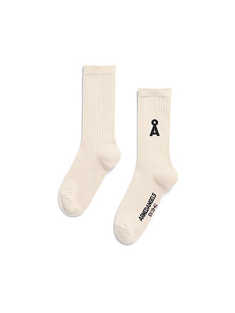 ARMEDANGELS | Chaussettes SAAMUS BOLD oatmilk black