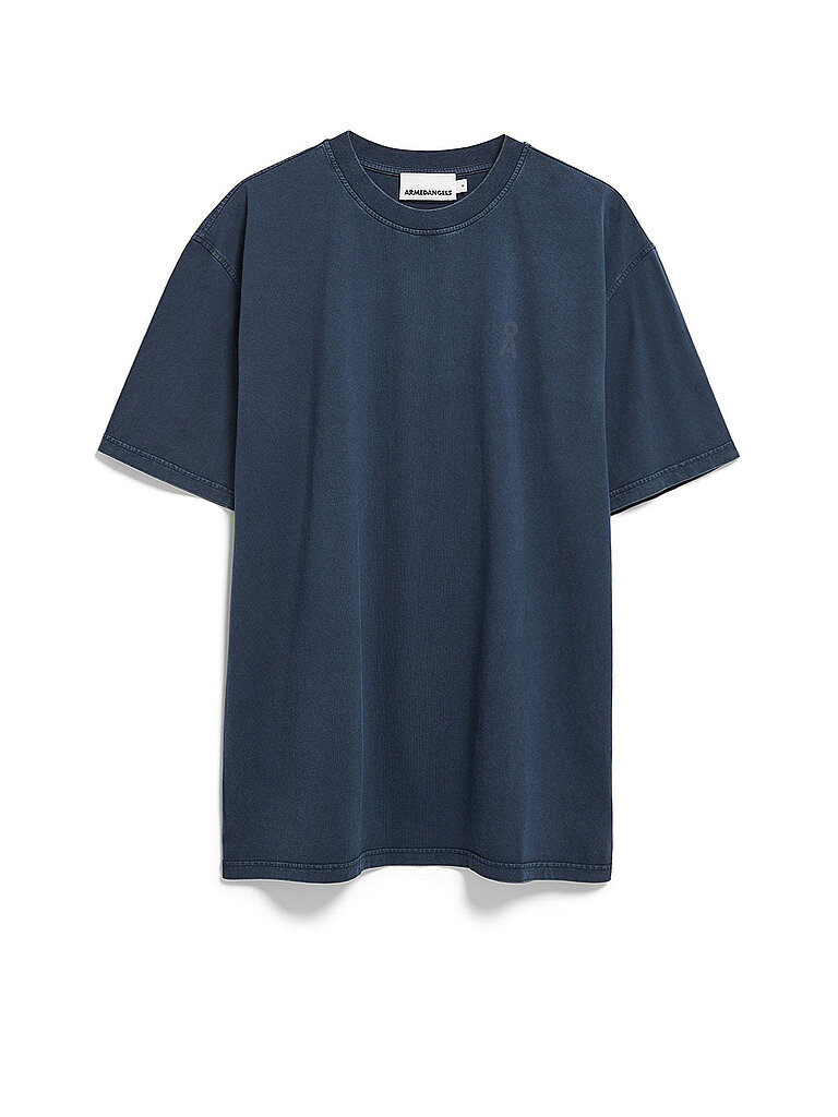 ARMEDANGELS T-Shirt ICONIC MAARKOS GD blau | L