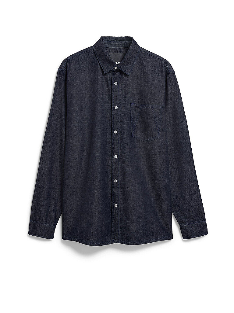 ARMEDANGELS Jeanshemd  dunkelblau | L