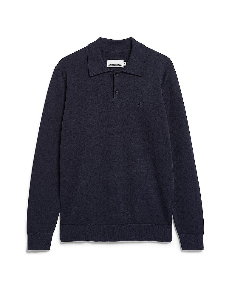 Langärmeliges Poloshirt aus Mesh Armedangels