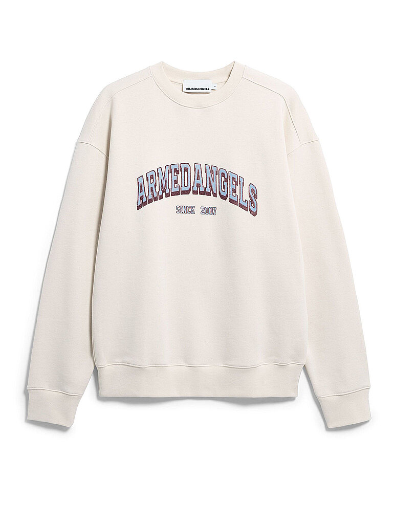 ARMEDANGELS Sweater Relaxed Fit WORDMARK creme | L