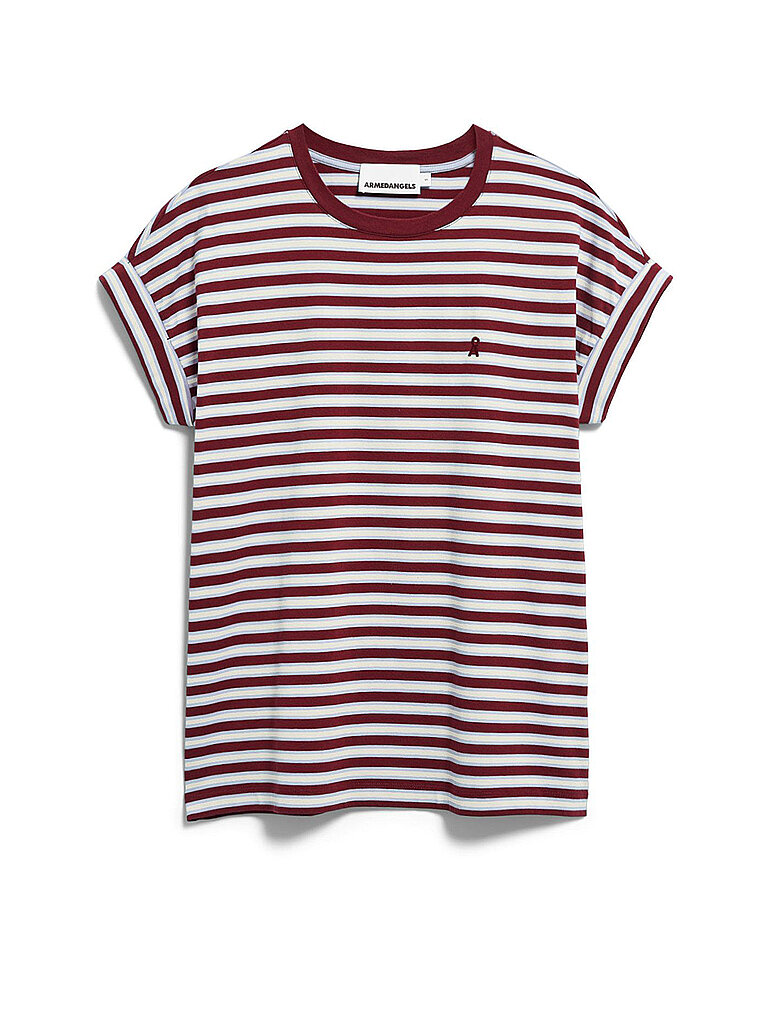 ARMEDANGELS T-Shirt IDAARA dunkelrot | L