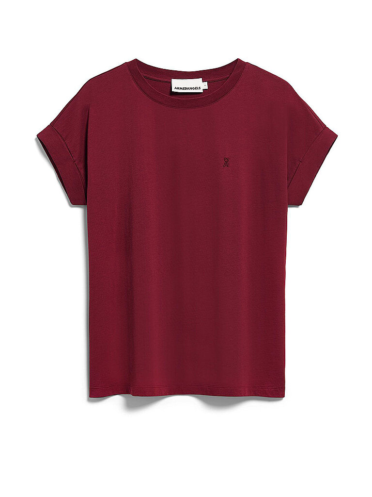 ARMEDANGELS T-Shirt IDAARA dunkelrot | L
