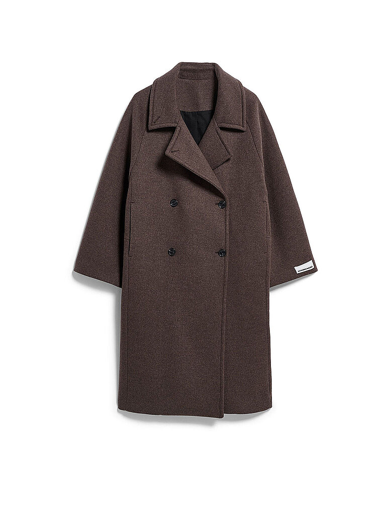 Doppelreihiger Wollmantel Damen Armedangels