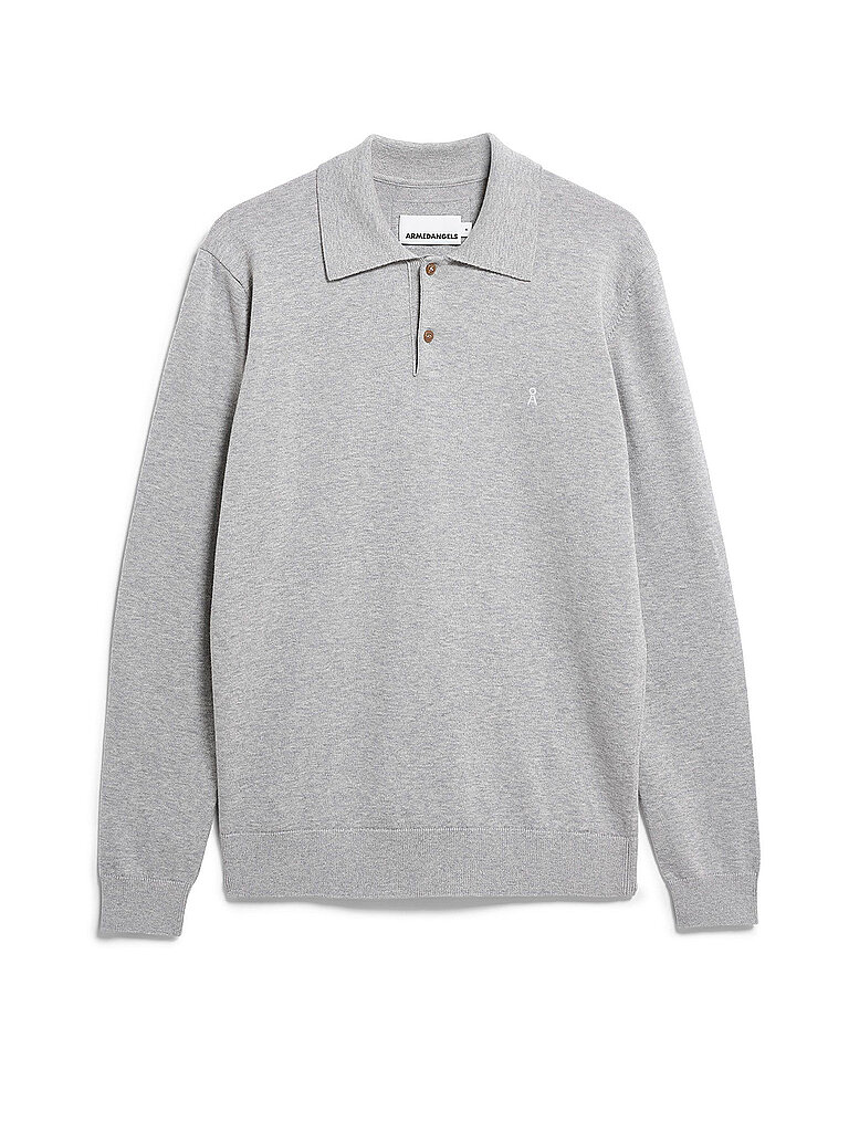 Langärmeliges Poloshirt aus Mesh Armedangels