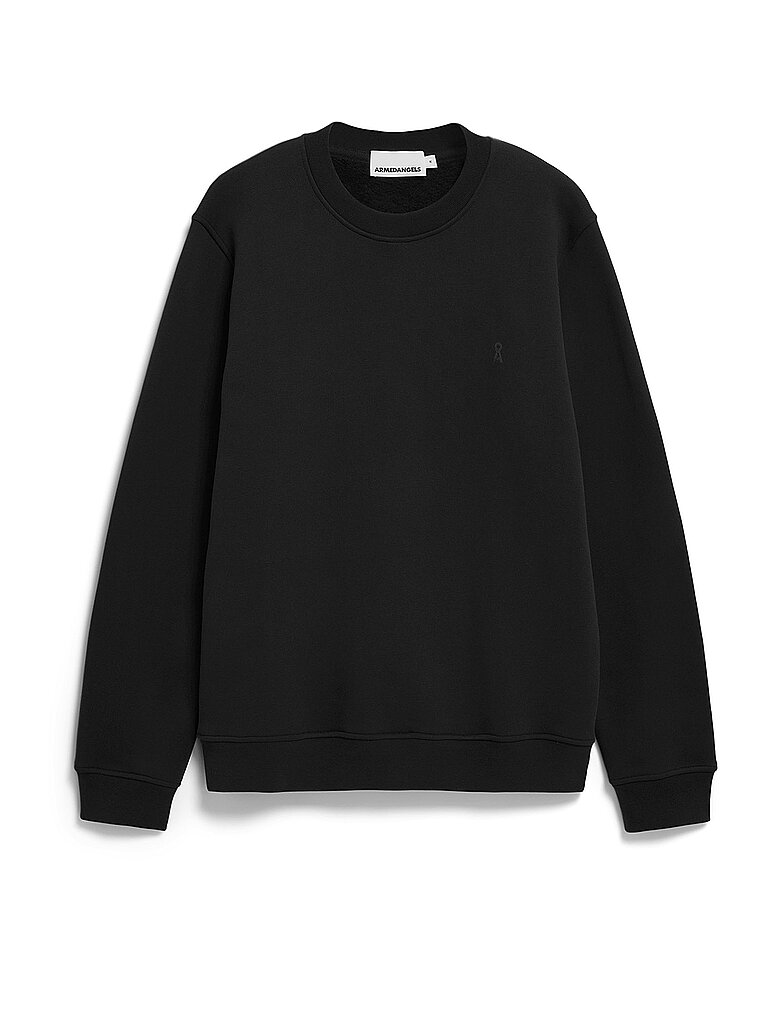 ARMEDANGELS Herren Sweatshirt aus Bio-Baumwolle BAARO Fleece Regular Fit Black M